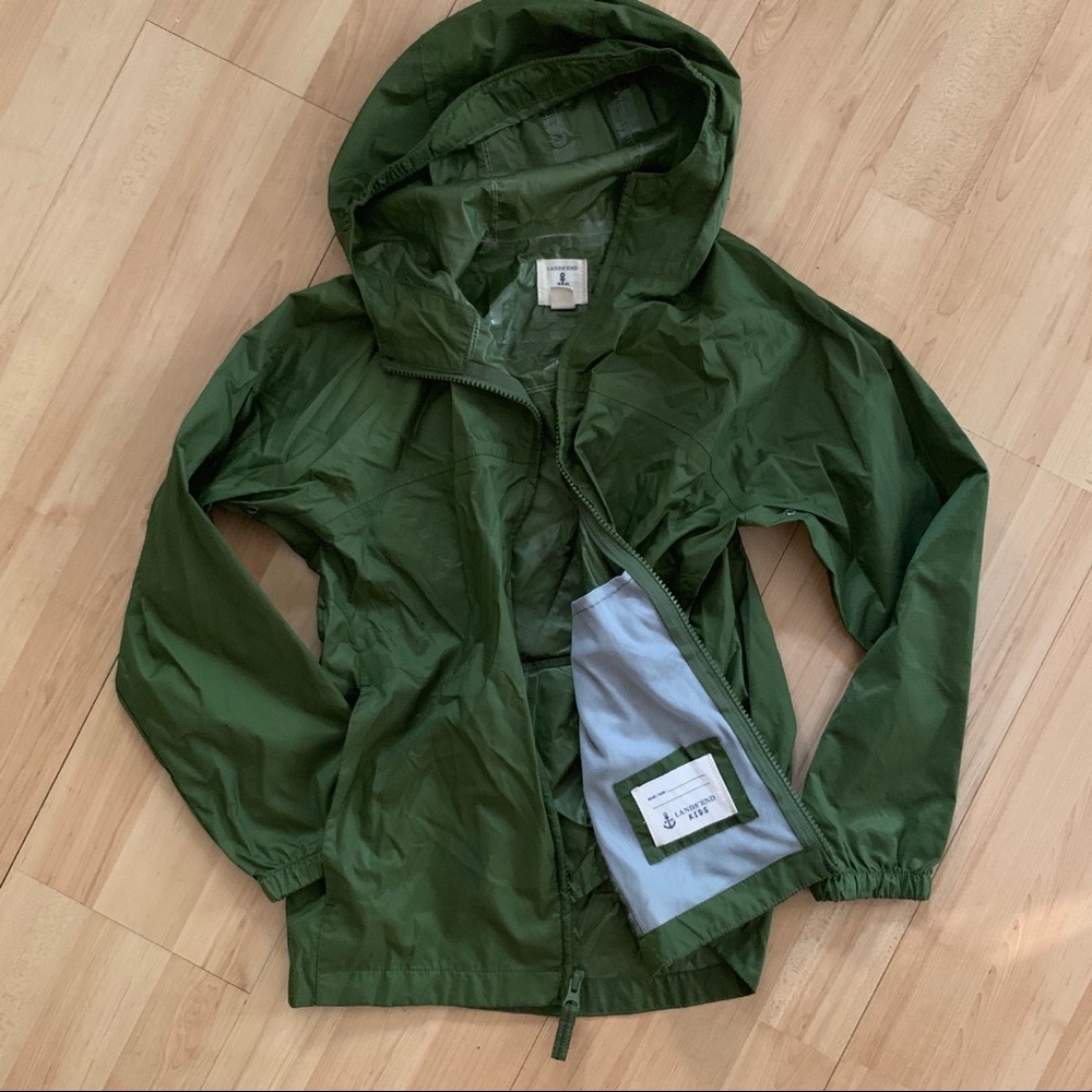 Lands' End Kids rain coat Size 8